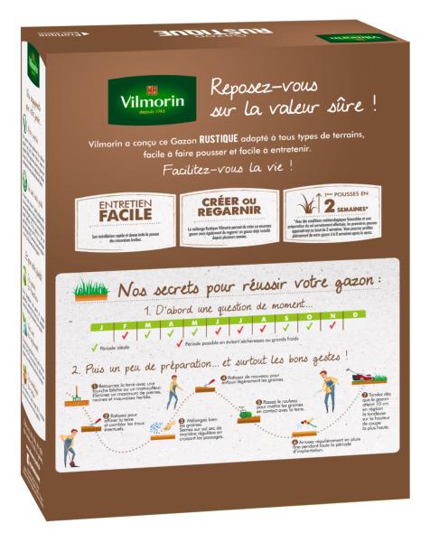 Rustique - Gazon Rustique - 3 kg + Semoir à main Gazon/Engrais - MEDIA_PACKAGING_VERSO
